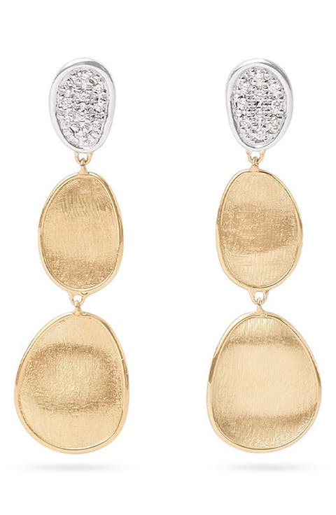 Lunaria Diamond Drop Earrings