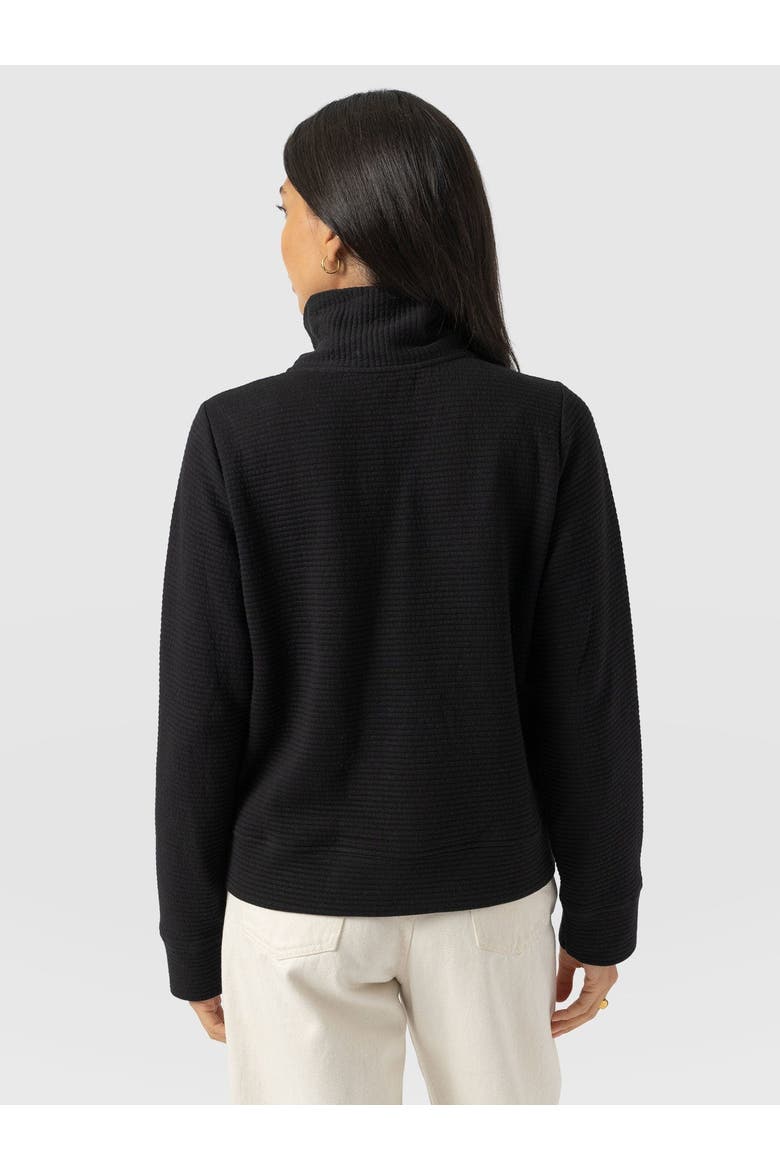 Halsey Quarter Zip, Alternate, color, Black Ottoman