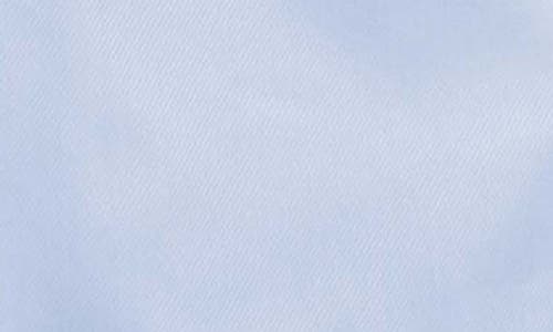 Foxcroft Cici Cotton Button-up Tunic Shirt In Soft Blue