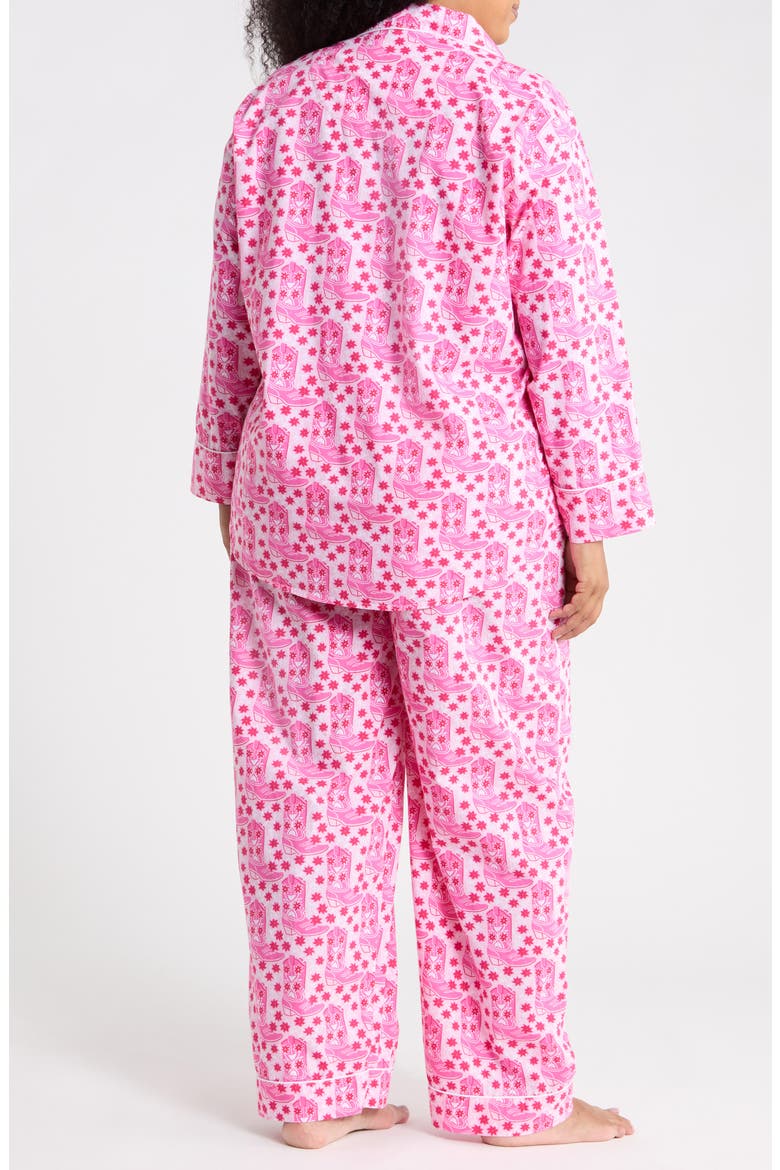 Printed Long Pajamas, Alternate, color, PARTY PINK