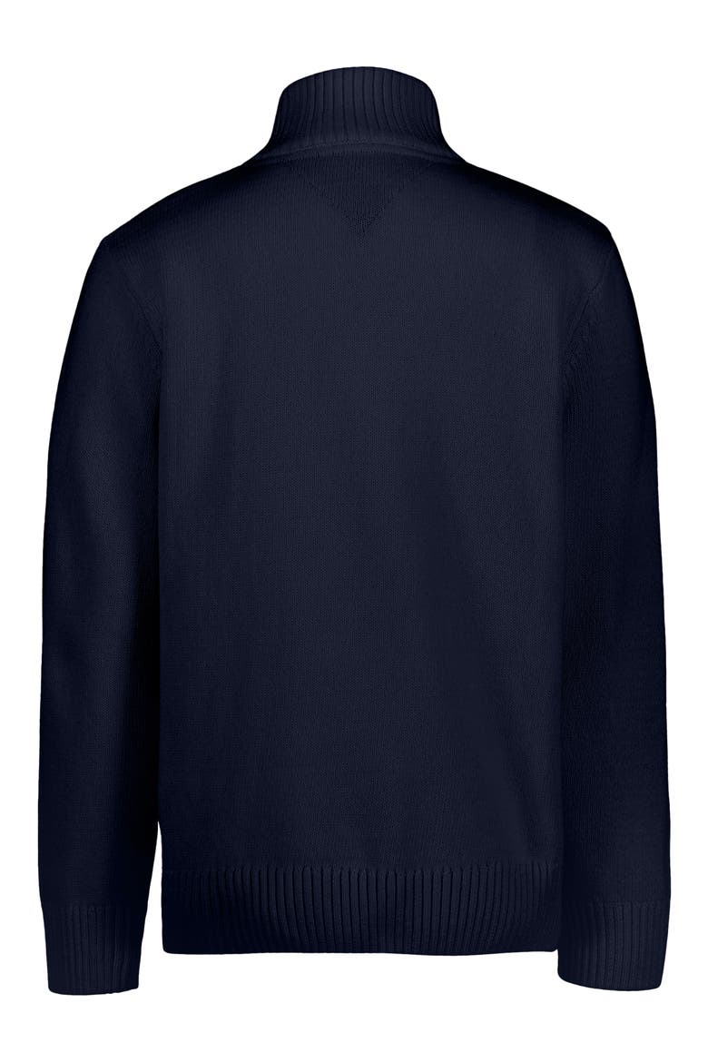 Kids' Quarter Zip Mock Neck Sweater, Alternate, color, NAVY BLAZER