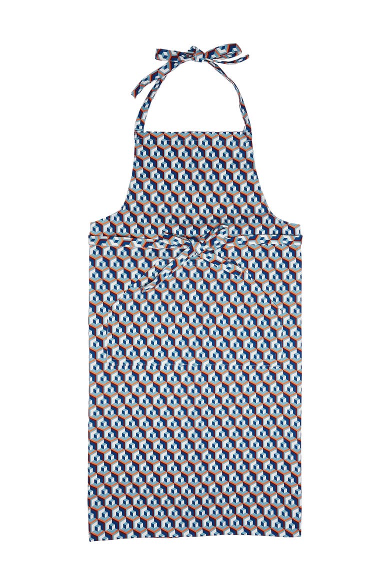 Apron With Pocket Cubi Blue, Main, color, Cubi Blue