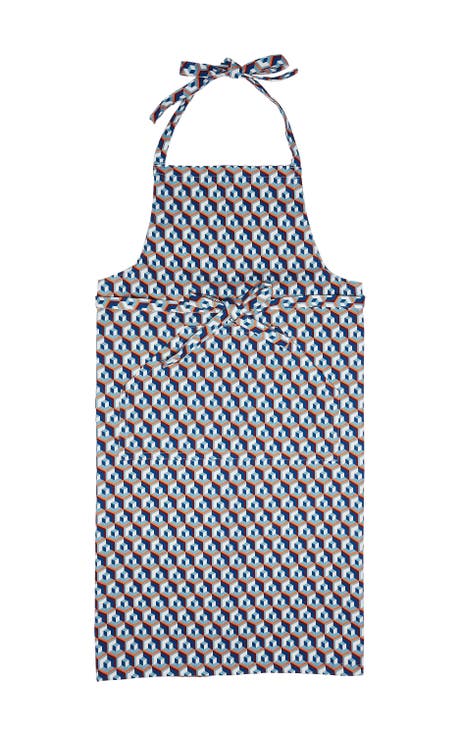 Apron With Pocket Cubi Blue