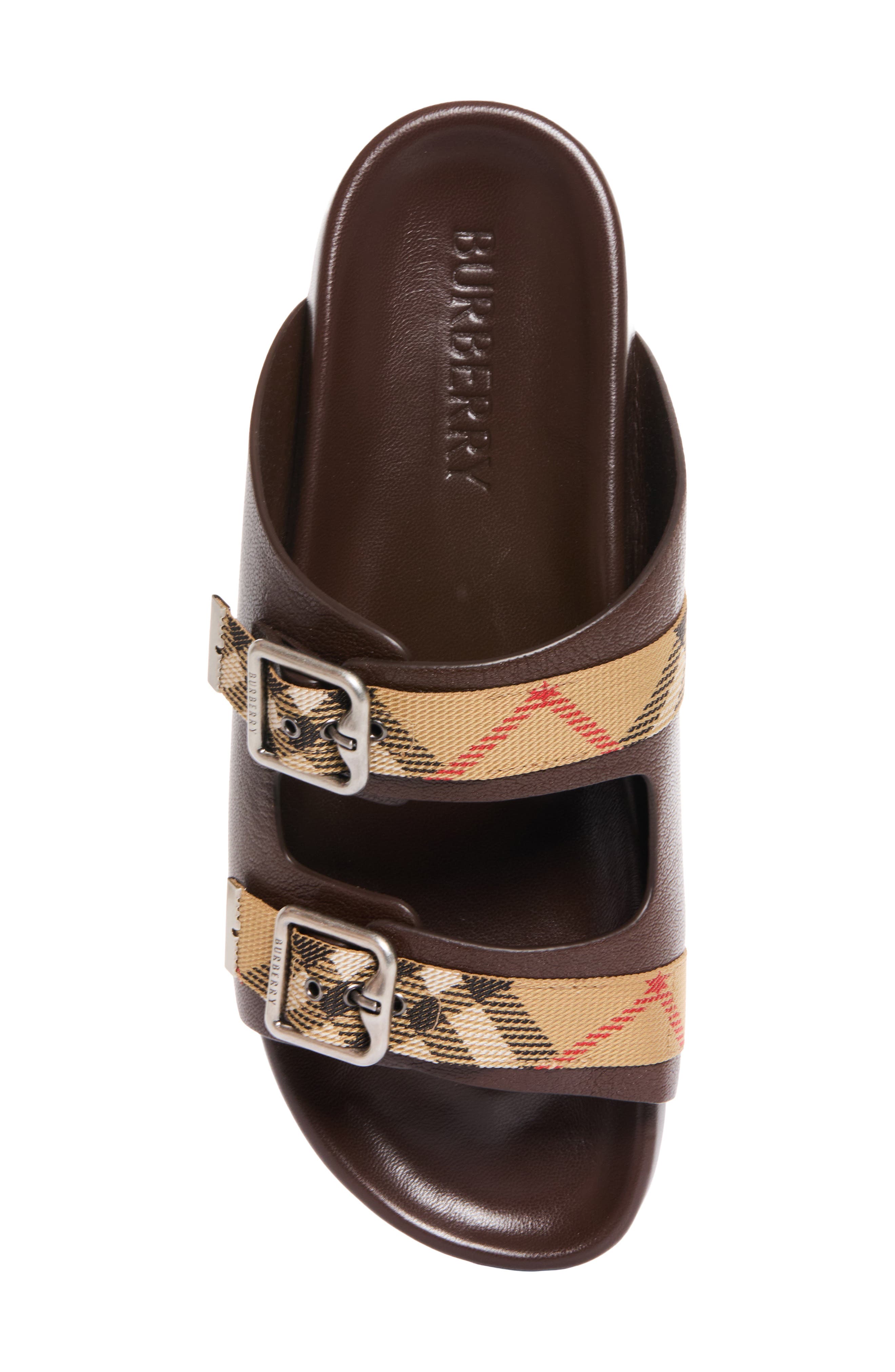 Urchin Slide Sandal, Alternate, color, MID BROWN