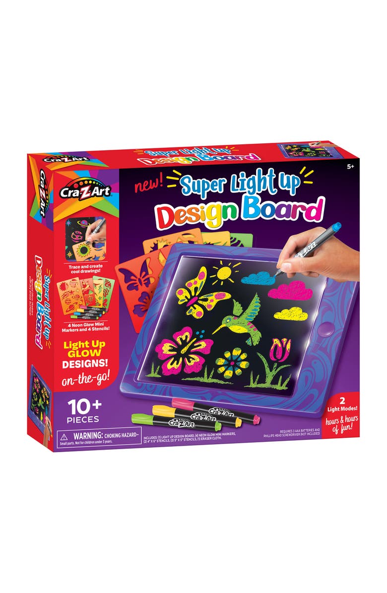 CRA-Z-ART Super Lightup Design Board Art Kit, 10 Pieces, Main, color, Multicolored