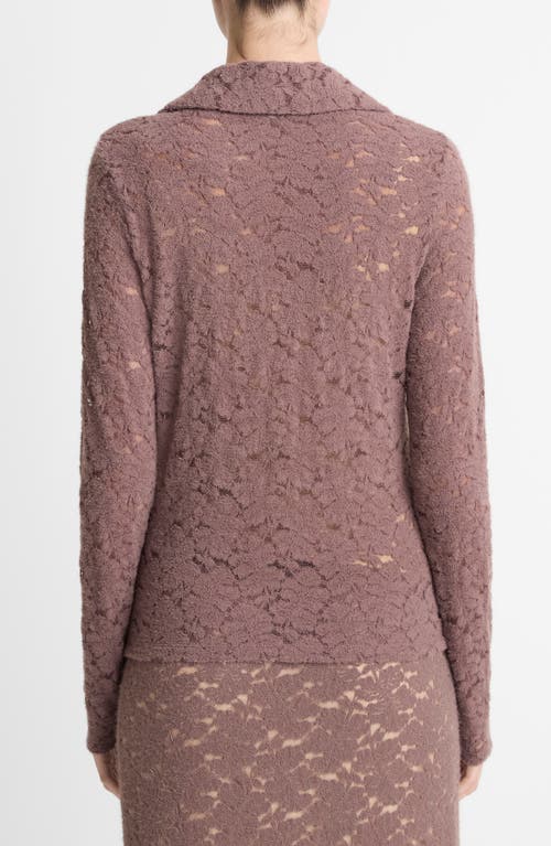 Vince Stretch Lace Top In Neutral