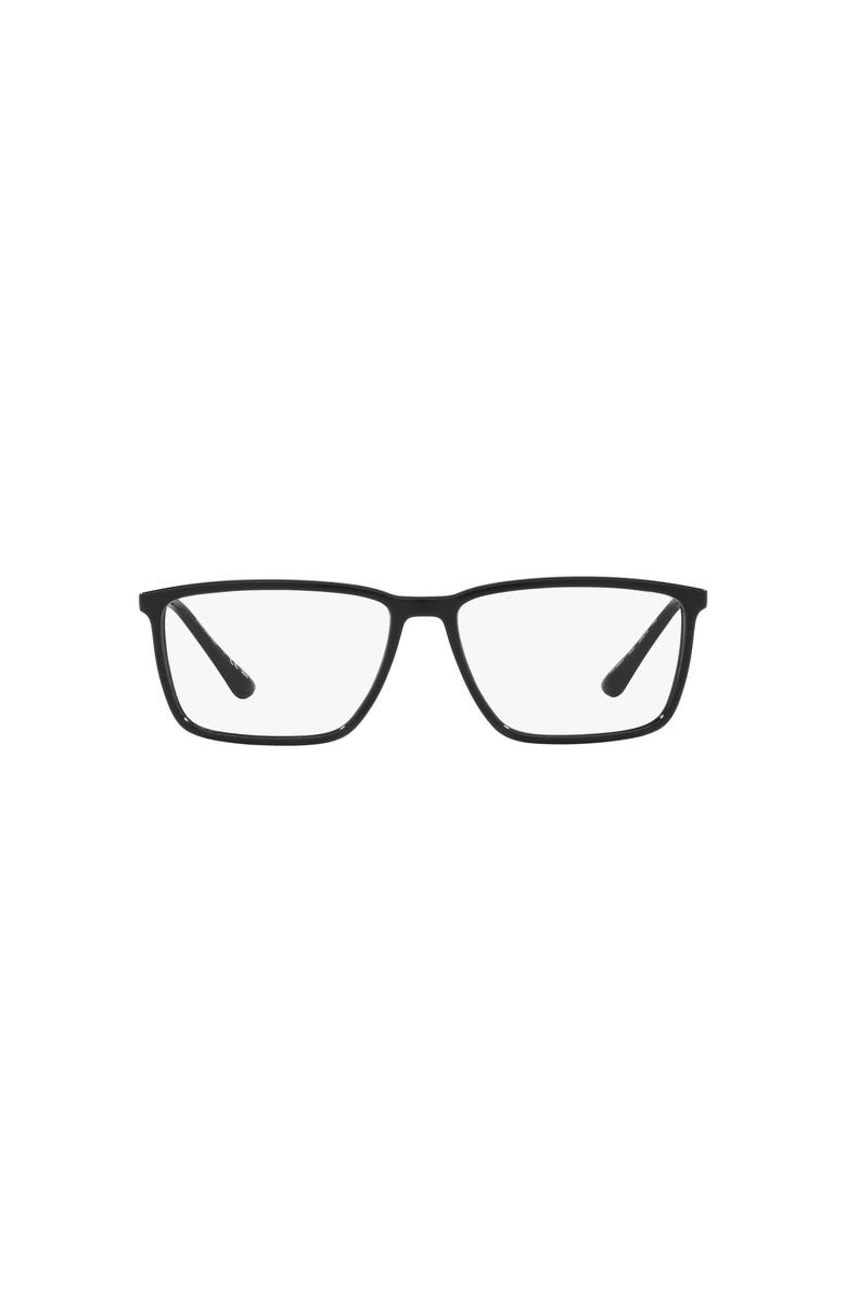 Lenscrafters 58mm Rectangle optical glasses, Alternate, color, Black