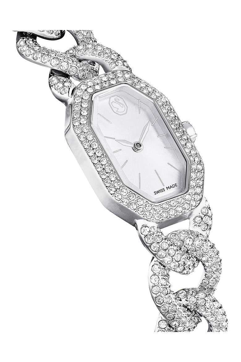 Dextera Bracelet Watch, 44mm, Alternate, color, SILVER