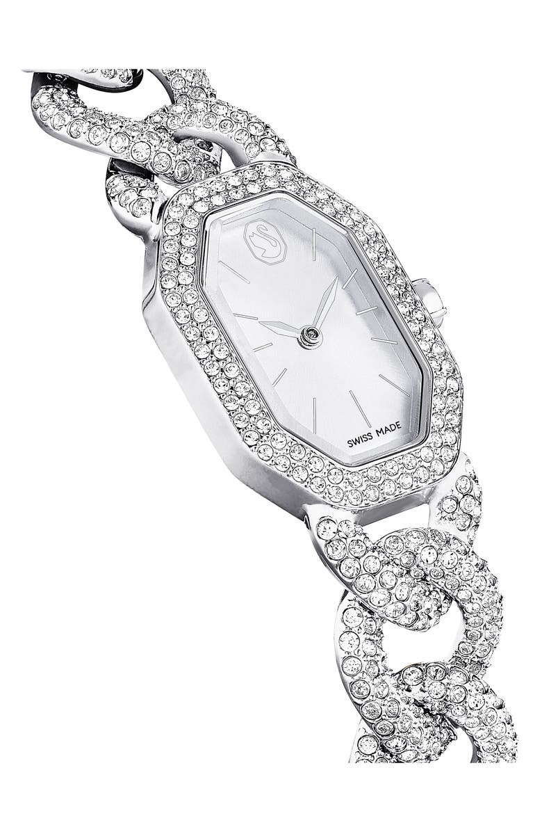Swarovski Dextera Bracelet Watch, 44mm, Alternate, color, Silver