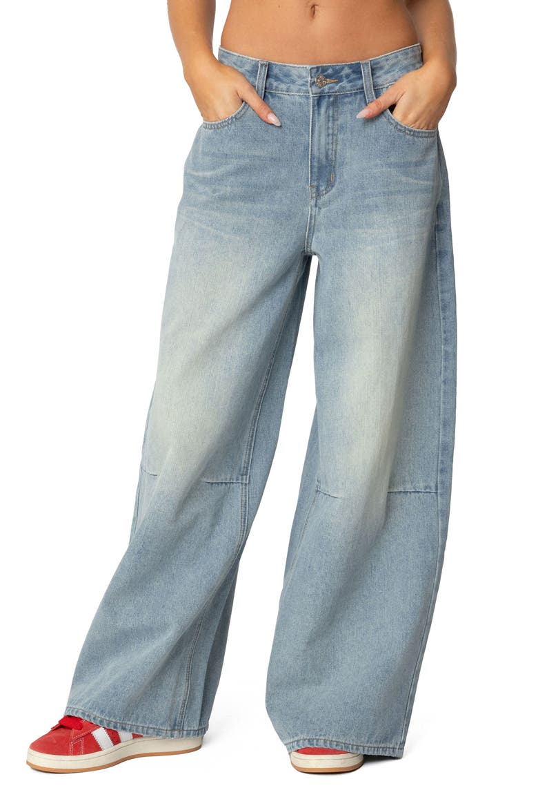 Rad Low Rise Wide Leg Jeans, Main, color, LIGHT-BLUE