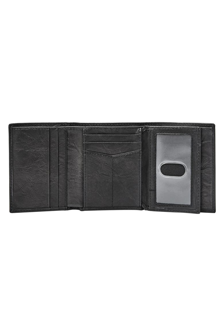 Neel Leather Wallet, Alternate, color, BLACK