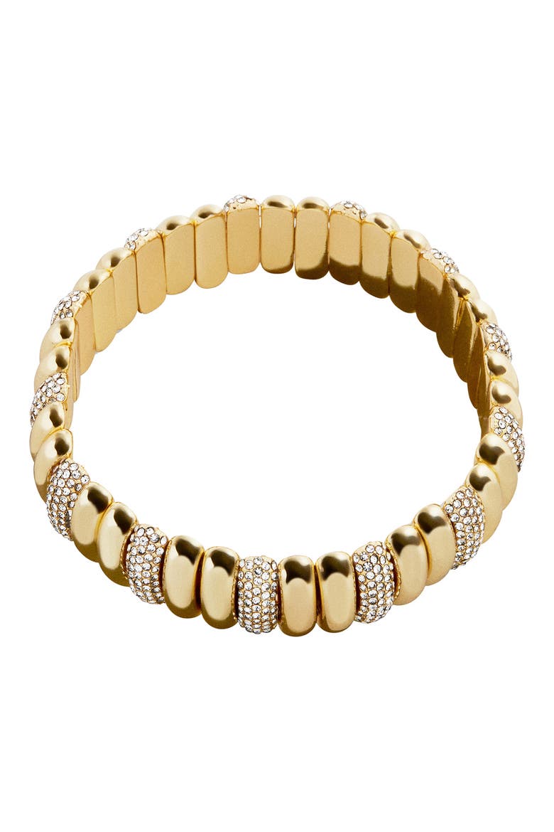 Keira Ribbed Bracelet, Alternate, color, GOLD/ GEMS