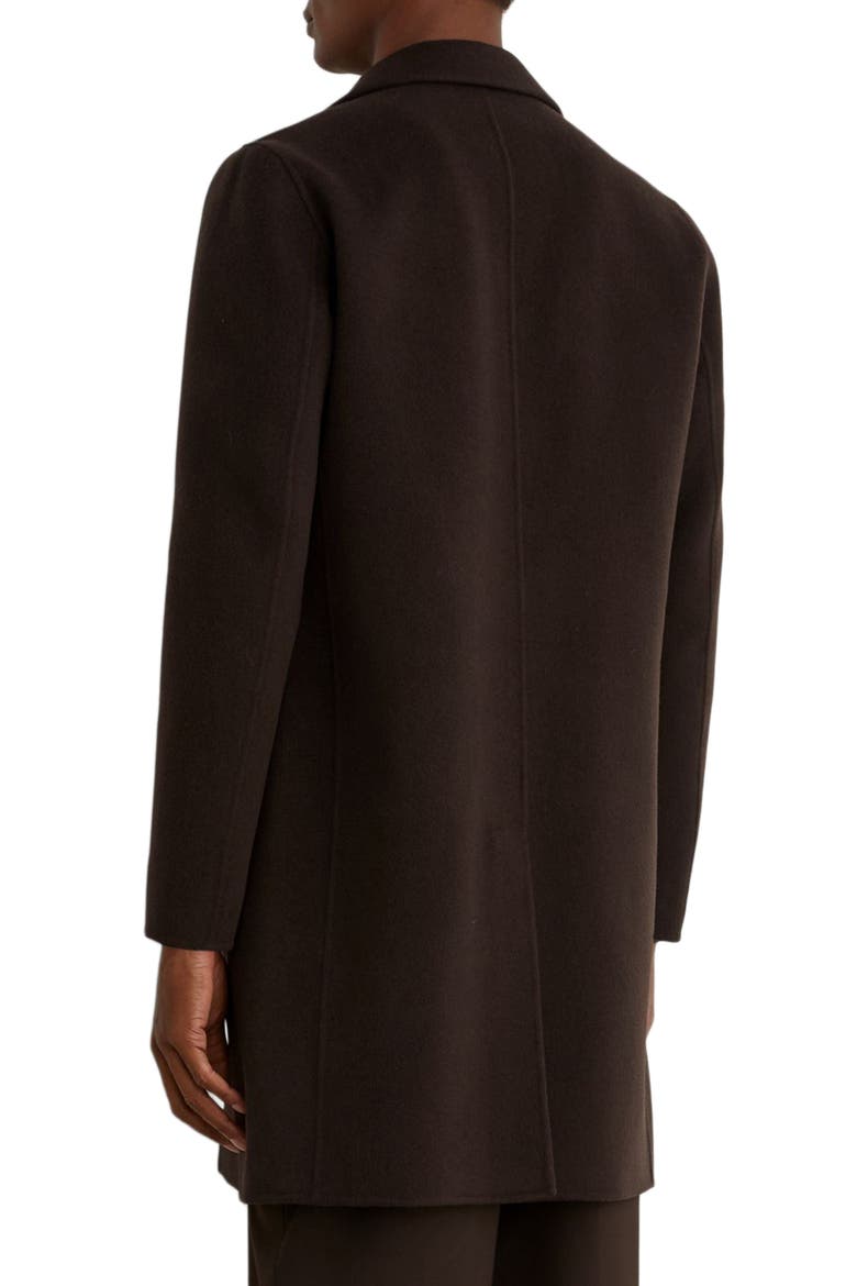 Knight Wool Blend Epsom Coat, Alternate, color, DARK BROWN