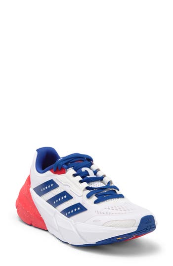 Adidas Originals Adidas Adistar Peachtree Road Race Sneaker In Ftwr White/collegiate Royal