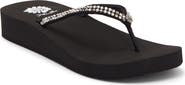Yellow Box Premium Jello Flip Flop Jewelled Sandal