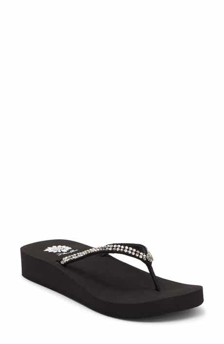 Yellow Box Premium Jello Flip Flop Jewelled Sandal