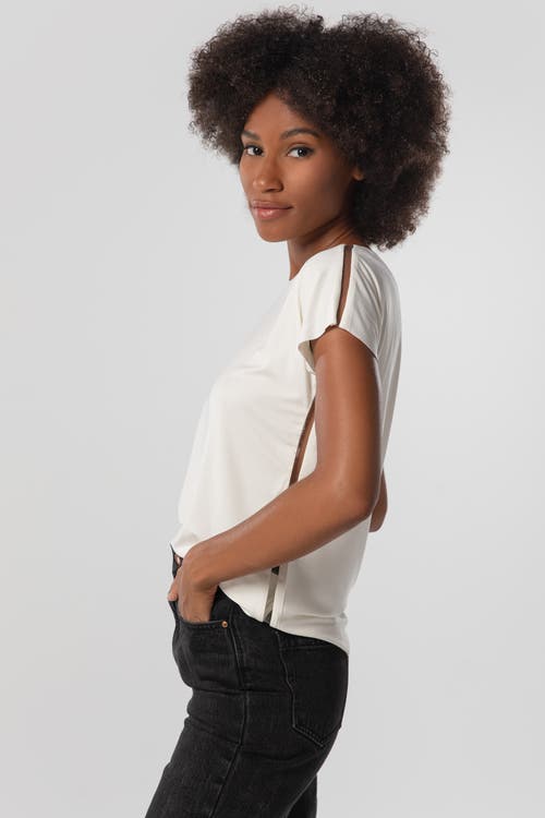 Kada The Cupro Infinity Tee Classic In White