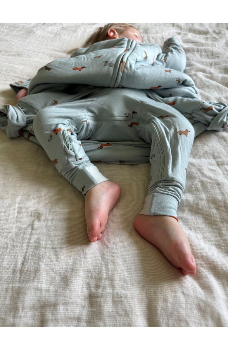 gunamuna Long Sleeve Footie Sleep Sack Duvet 2.5 TOG - Baby, Alternate, color, Woof