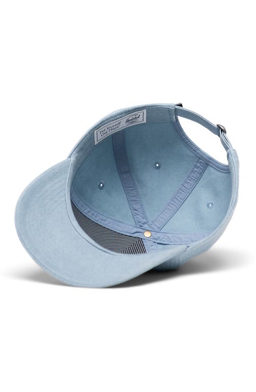 Herschel Supply Co . Sylas Faculty Adjustable Baseball Cap In Ashley Blue Stonewash