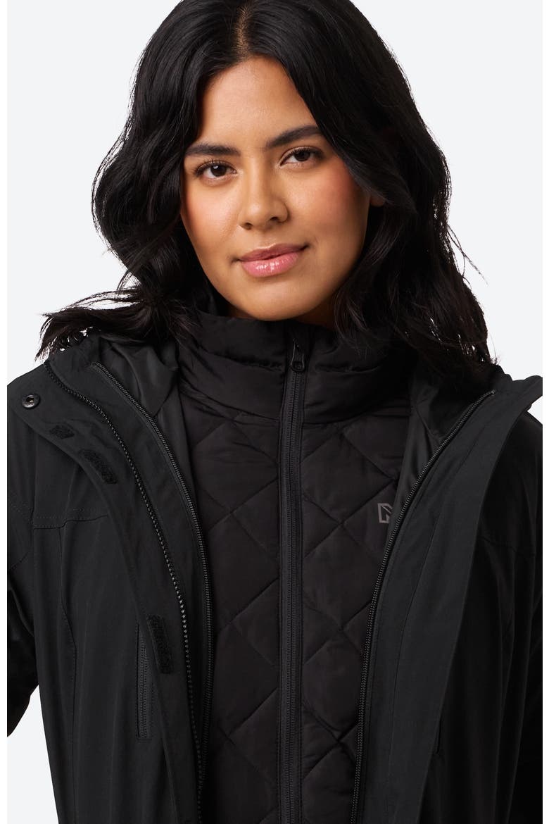 Trilogy 3-in-1 Heated Waterproof Jacket, Alternate, color, Black