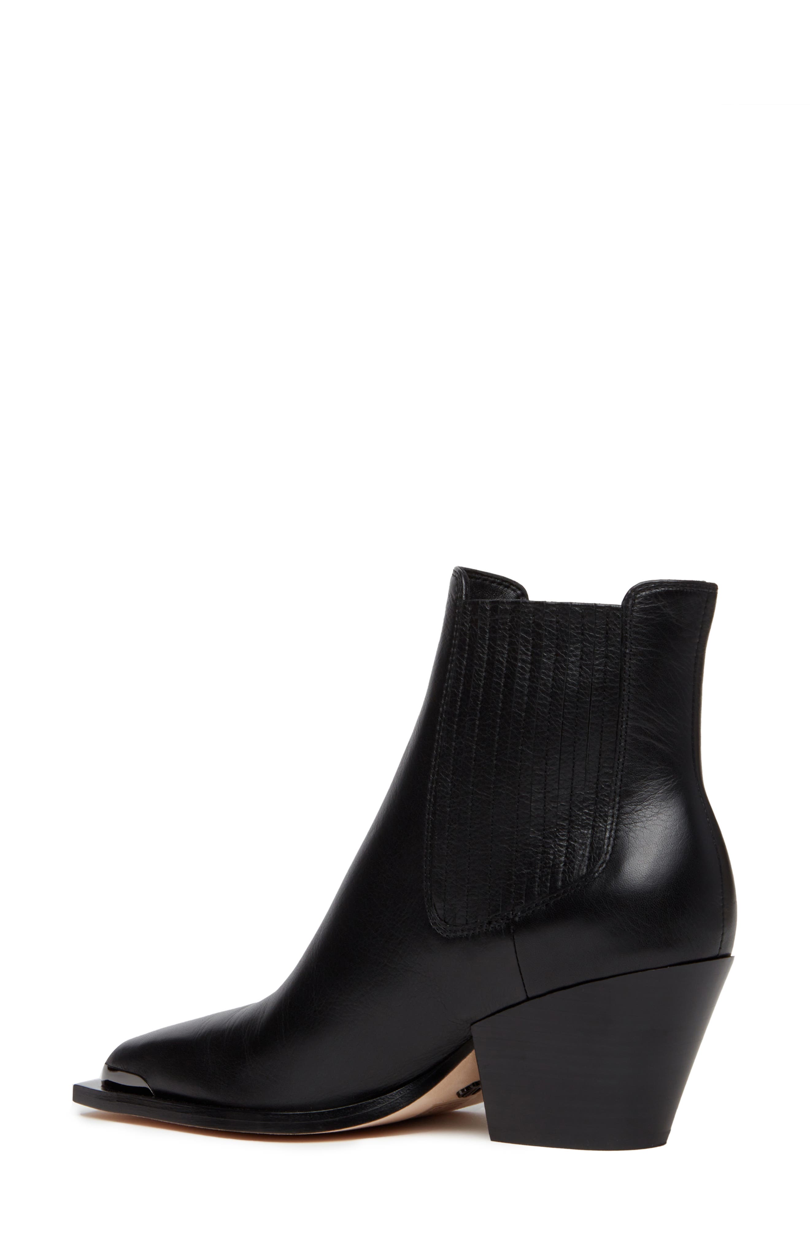 PAIGE Lyra Pointed Toe Chelsea Boot, Alternate, color, Black