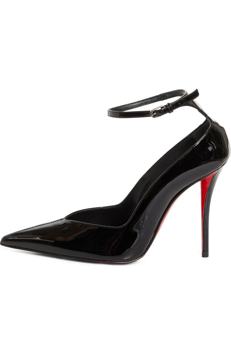 Christian Louboutin Miss Z Erozee Ankle Strap Pump, Alternate, color, Black/ Black