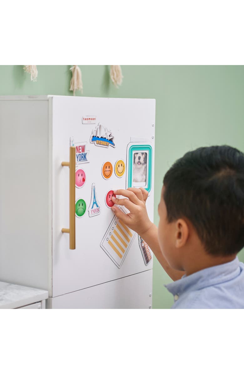 Teamson Kids Chef Atlanta Large Kitchen Playset, Alternate, color, White/ Gold