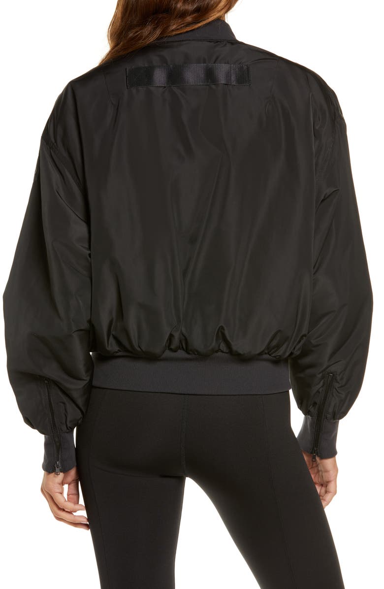 Alo Urbanite Faux Fur Lined Bomber Jacket, Alternate, color,