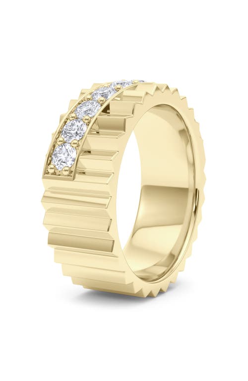 Hautecarat Diagonal Fluted Lab Grown Diamond Ring