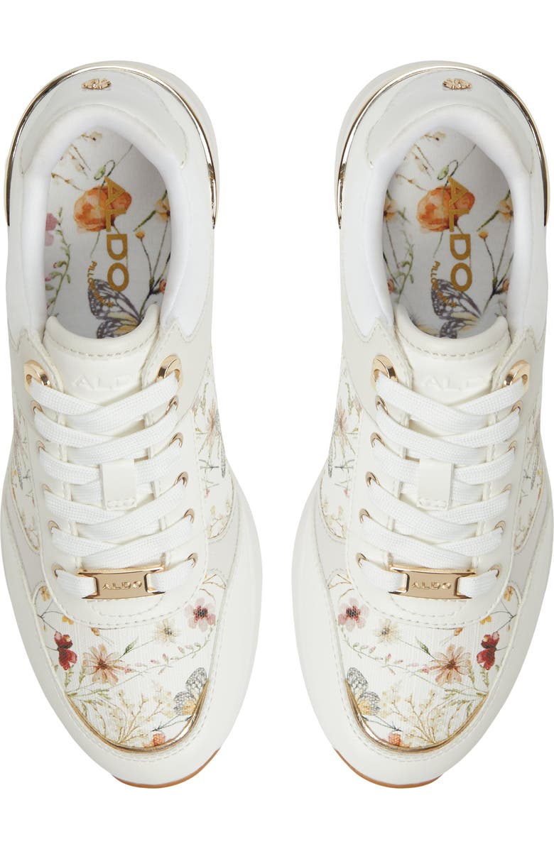 ALDO Iconistep Platform Sneaker, Alternate, color, Ivory Multi