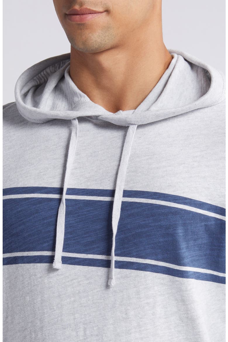 Sunwashed Organic Cotton Slub Hoodie, Alternate, color, LIGHT GREY HEATHER SURF STRIPE