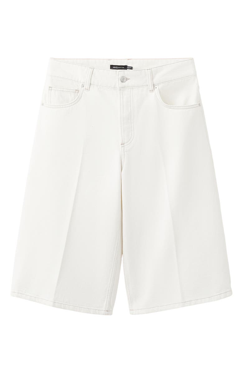 MANGO Denim Bermuda Shorts, Main, color, 