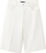 MANGO Denim Bermuda Shorts