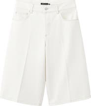 MANGO Denim Bermuda Shorts