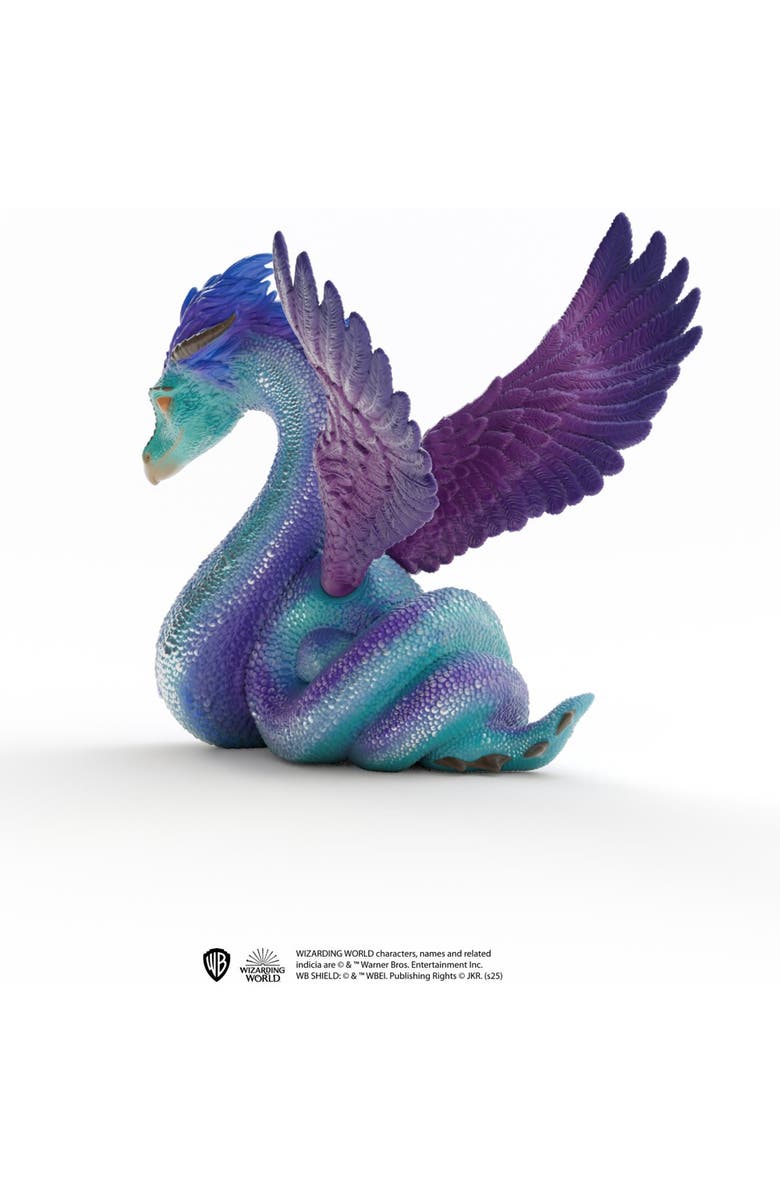 Schleich Wizarding World, Occamy 7 Inch Winged Collectible Toy Figurine, Kids 6+, Alternate, color, Multicolored