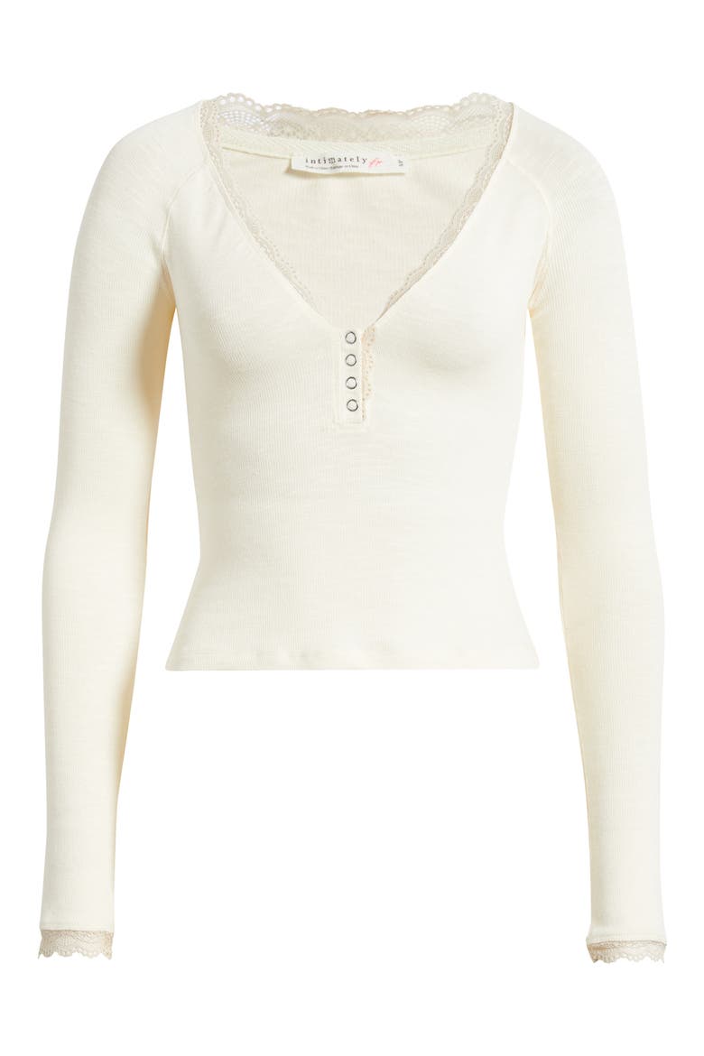Intimately FP A Little Bit Layering Long Sleeve Top, Alternate, color, TOASTED EGGNOG