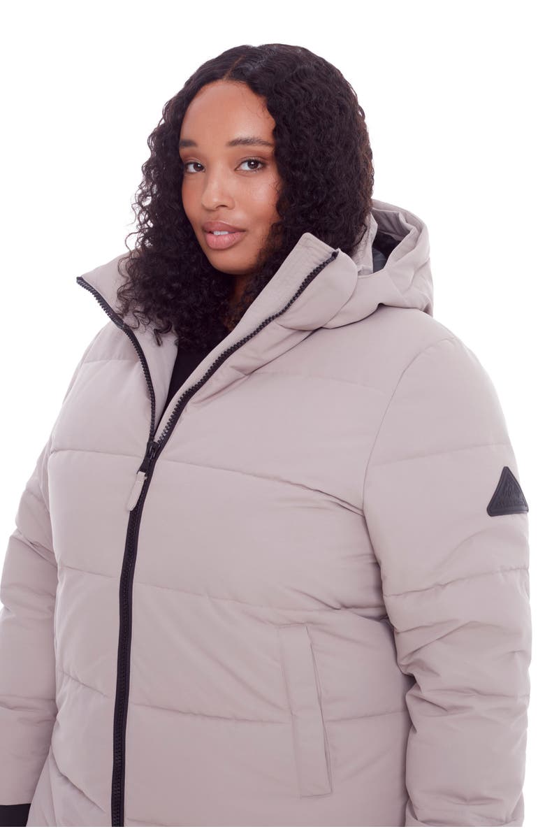 Alpine North KLUANE PLUS SIZE - Vegan Down Ultra Long Winter Parka, Alternate, color, Light Taupe
