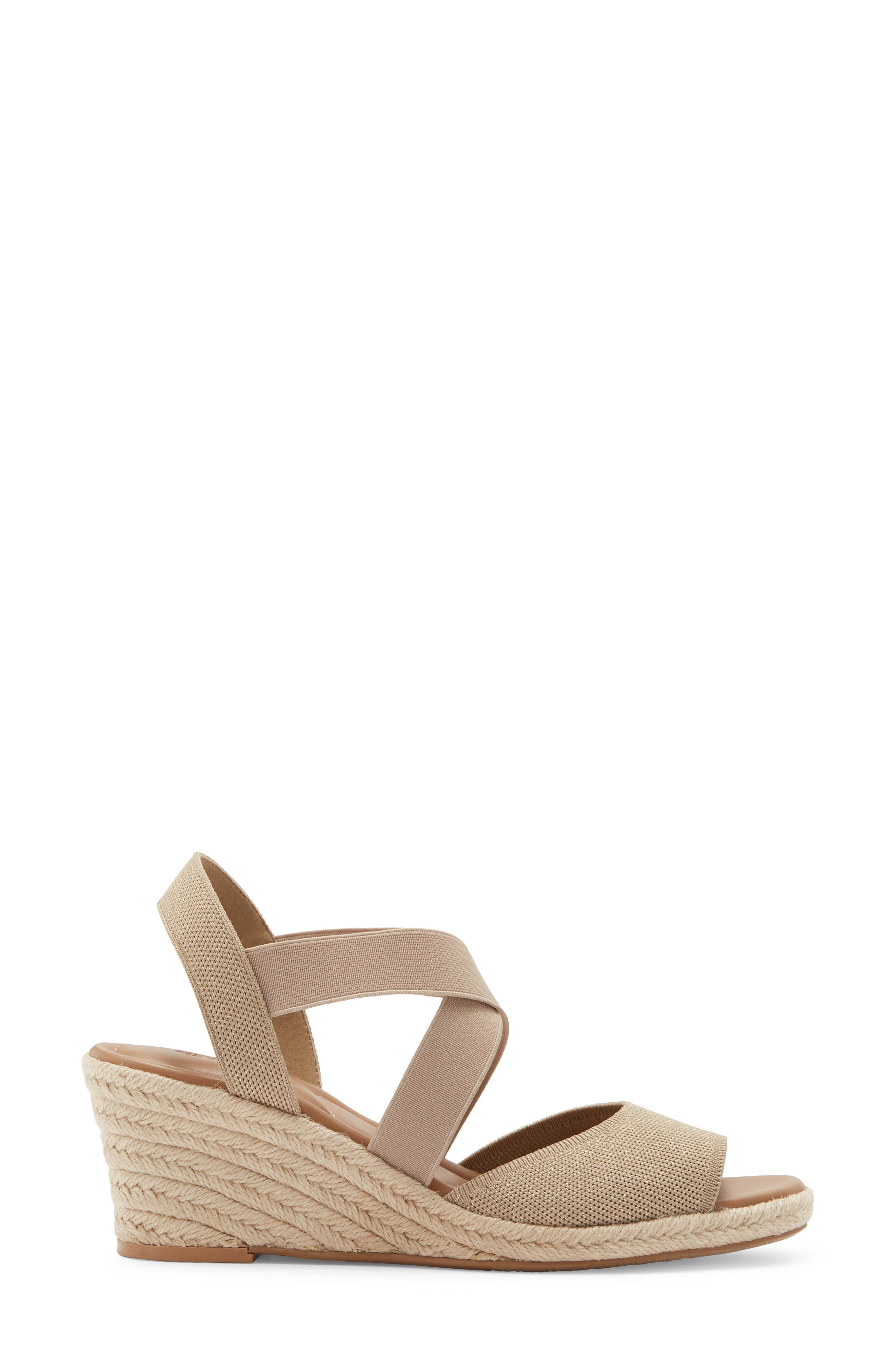 Bonnie Wedge Espadrille Sandal, Alternate, color, TAN TAUPE