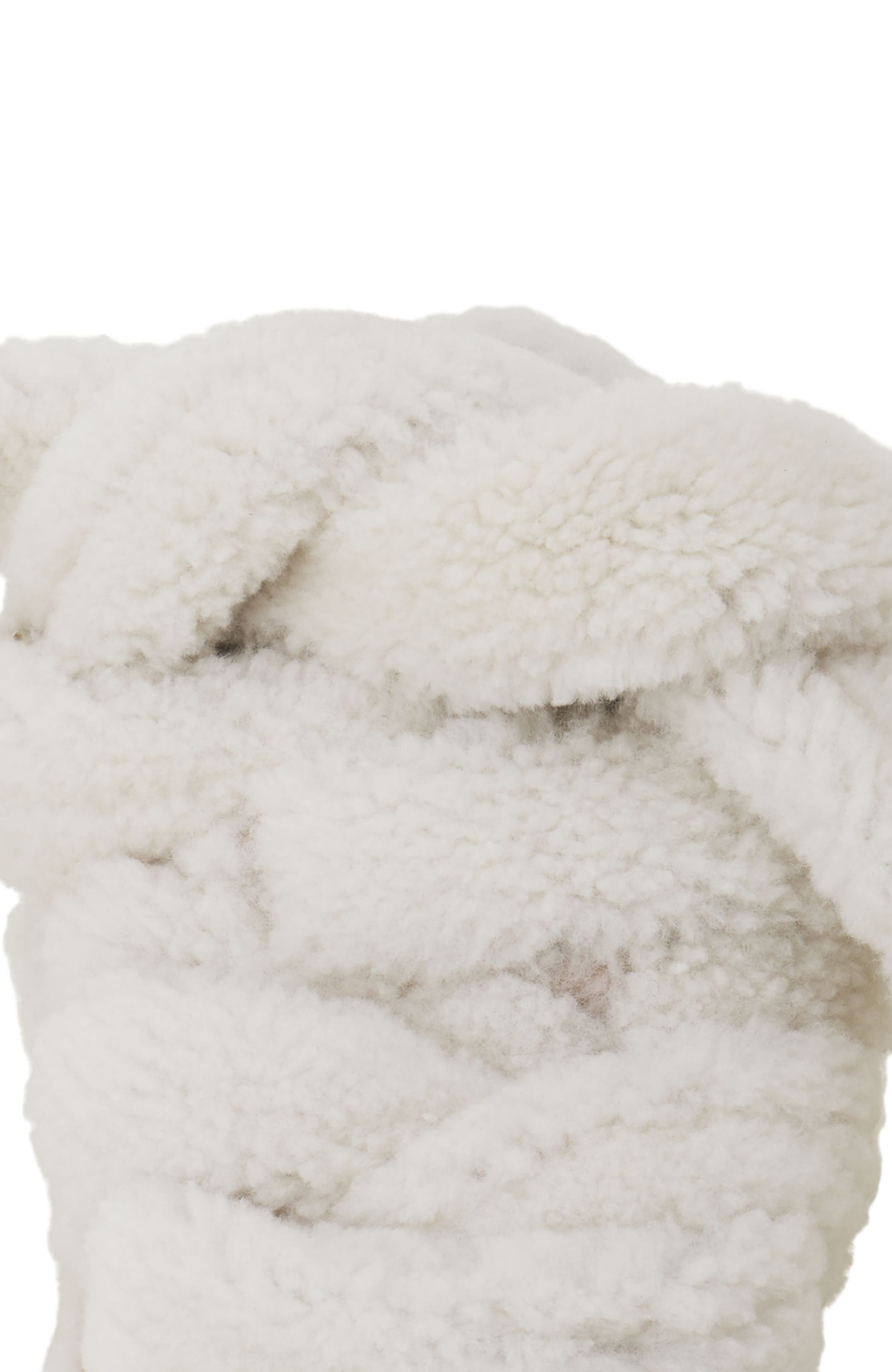 Lanvin Curb Sneakers In Shearling, Alternate, color, Beige