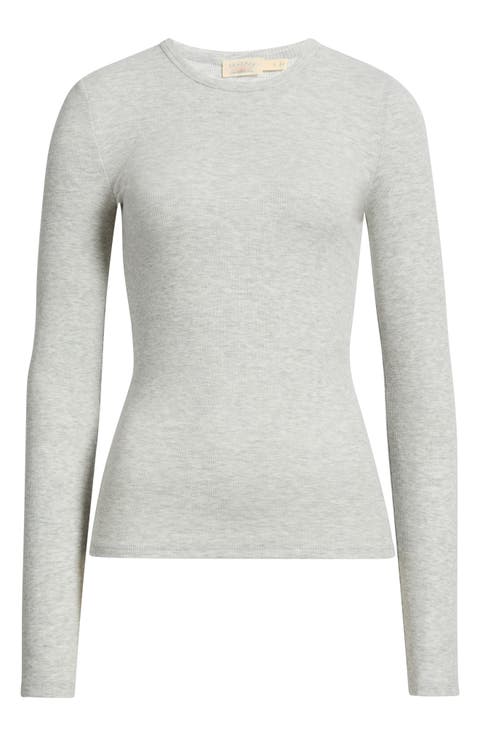 Featherweight Rib Knit T-Shirt