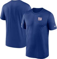 Nike Men's Nike Royal New York Giants Sideline Legend Small Logo Dri-FIT T-Shirt