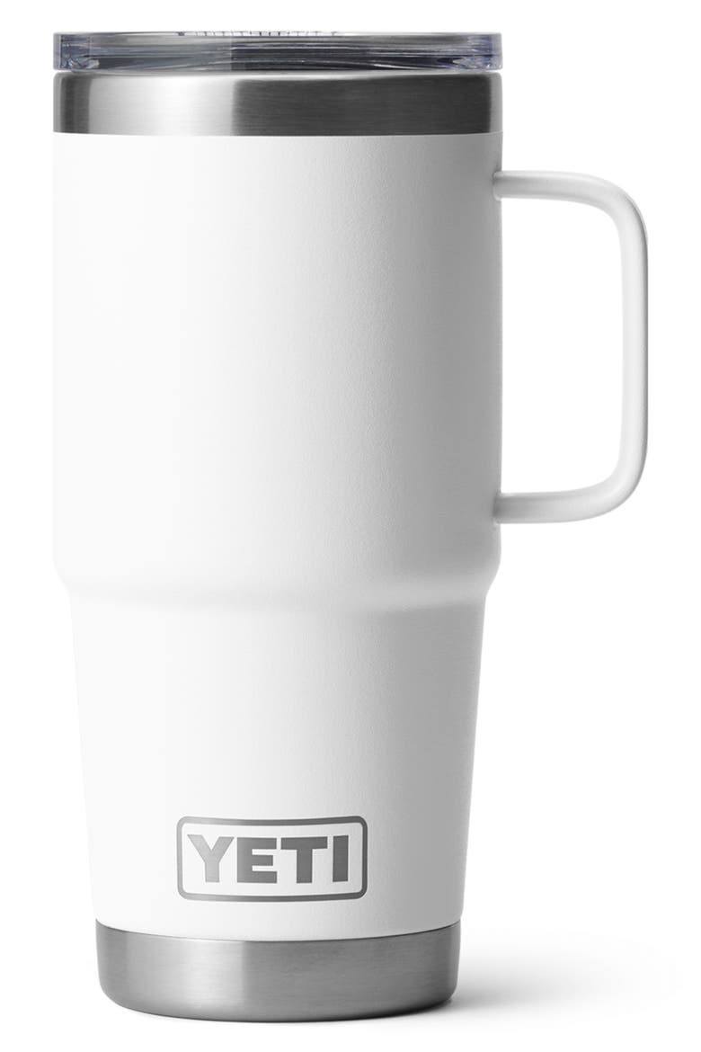 Rambler 20-Ounce Travel Mug, Main, color, WHITE