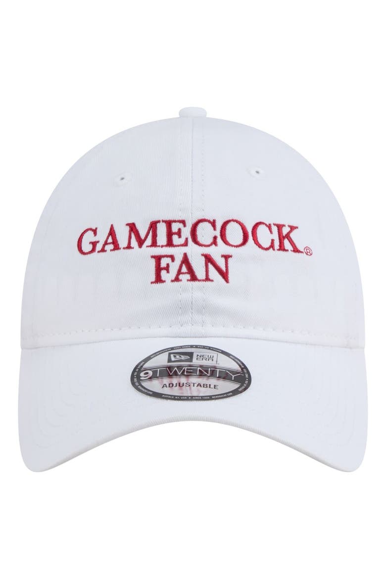 Men's New Era White South Carolina Gamecocks Fan 9TWENTY Adjustable Hat, Alternate, color, White