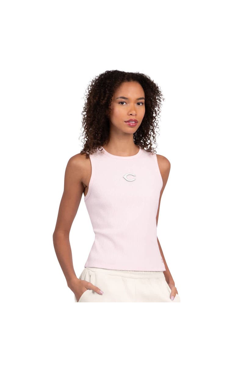 STARTER Women's Starter Light Pink Cincinnati Reds Pastels Ribbed Tank Top, Main, color, Light Pink