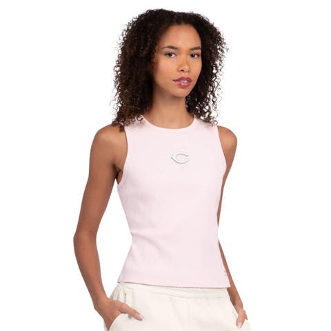 Women's Starter Light Pink Cincinnati Reds Pastels Ribbed Tank Top