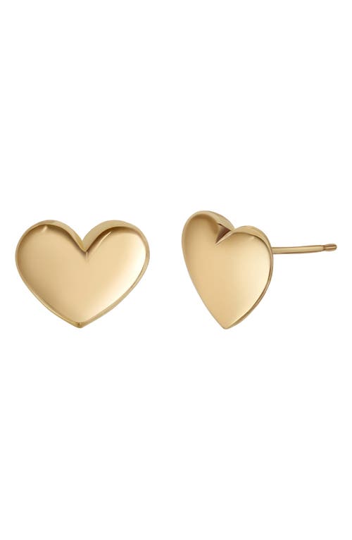 Bony Levy 14k Gold Puffy Heart Stud Earrings In 14k Yellow Gold