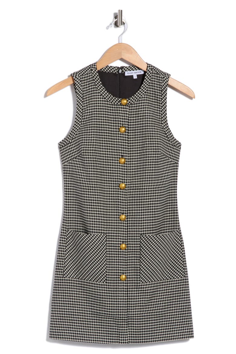 Orla Sleeveless Shift Dress, Main, color, BLACK/ IVORY