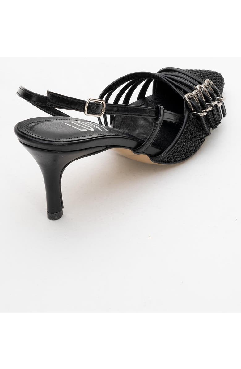 Prologue Shoes Zenith Slingback Pointed Toe Pump, Alternate, color, Black