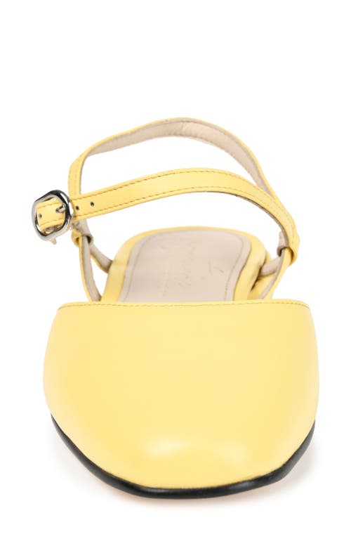 Shop Journee Collection Amannda Ankle Strap Low Pump In Yellow