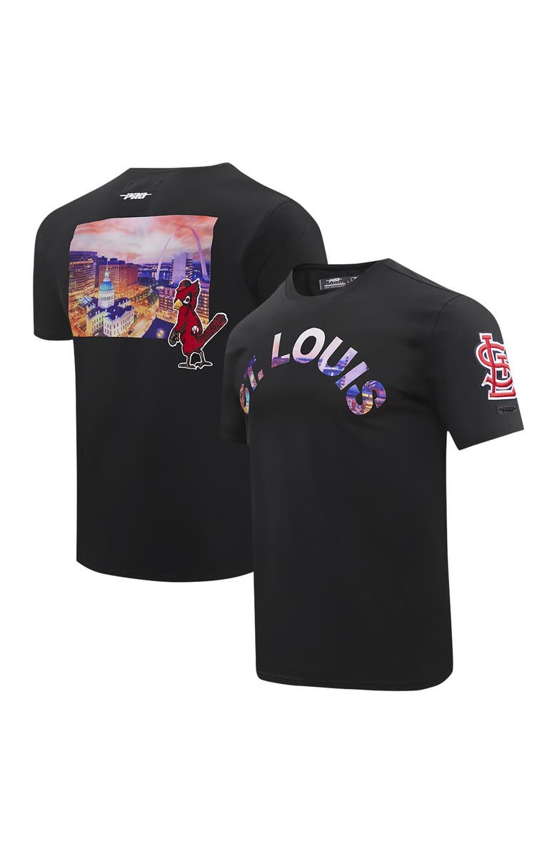 PRO STANDARD Men's Pro Standard Black St. Louis Cardinals Cityscape T-Shirt, Main, color, Black
